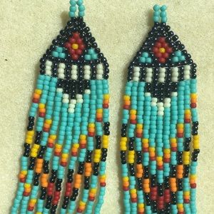 Seed bead earrings